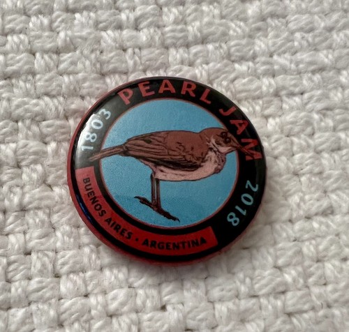 PEARL JAM PIN 2018 BUENOS AIRES ARGENTINA EVENT BUTTON VEDDER - Bild 2 von 2