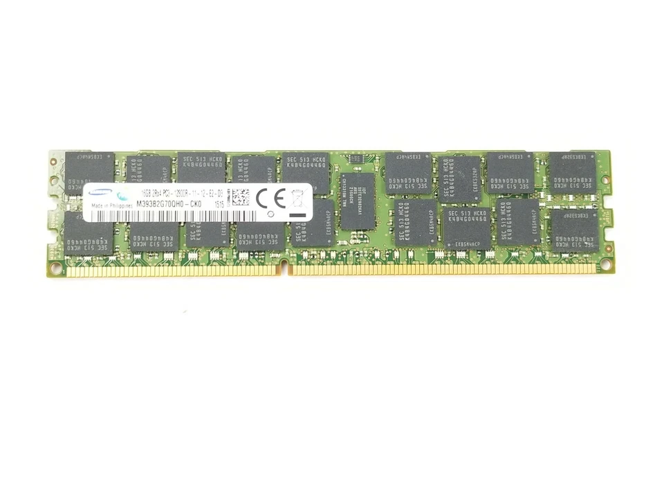 Samsung M393B2G70QH0-CK0 16GB 2Rx4 PC3-12800R ECC Registered Server Memory  - Image 2 of 4