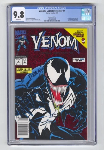 Venom: Lethal Protector #1 CGC 9.8 Comic Newsstand Mark Bagley Scarce in Grade