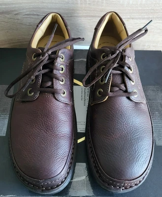 Clarks Nature Three  Mahogany Leather Schuhe Halbschuhe Active Air Braun Gr.42,5 - Bild 1 von 4