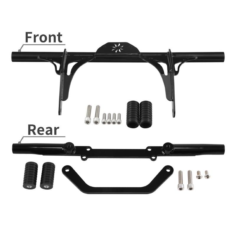 Front & Rear Highway Crash Bar Protector Fit For Harley Dyna Mid-Control 2006-17