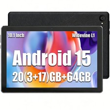 AEEZO Android 15 Tablet 10.1 inch IPS dispay 20 64GB ROM WiDevine L1 Octa-Core