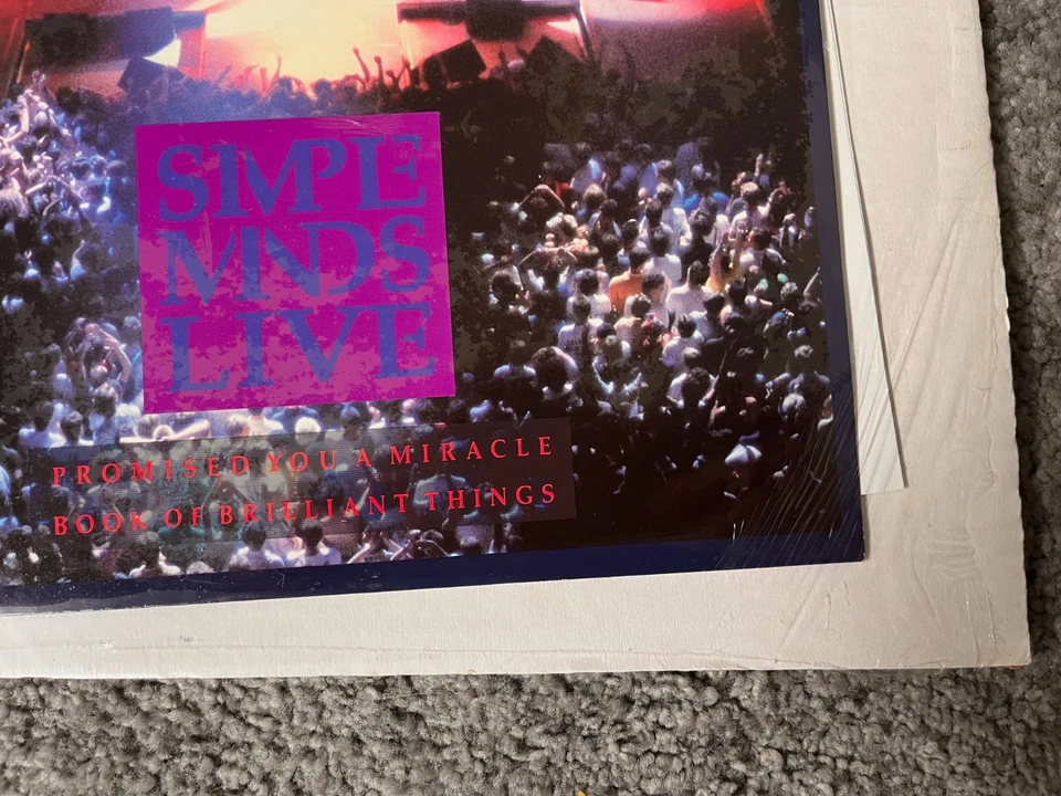 Sealed Simple Minds Promised You A Miracle 10” Ltd Edition Single Vinyl & poster - Image 2 of 3