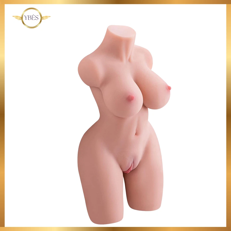 Torso Masturbatore Realistico per Uomo Bambola Mezzo Busto di Donna in Silicone - Immagine 3 di 4