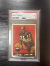 1961 Topps Henry Jordan #45 PSA 6 Green Bay Packers HOF ROOKIE!!!