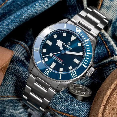 THORN Titanium PT5000 SW200 Diver 200M Automatic Watch 39mm C3 BGW9 Ti3 Pelago