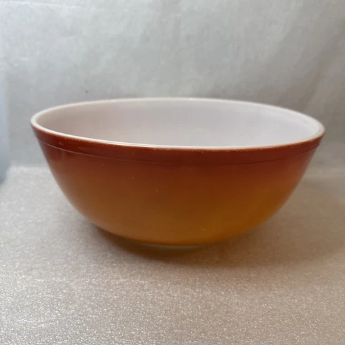 Vintage Pyrex Bowl Flame Glo Orange Color 4qt Made In USA