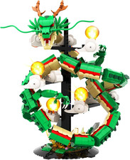 Dragon Building Set for Adult Boys Girls 14 , 1826 Pcs Chinese Loong with 7 Ligh