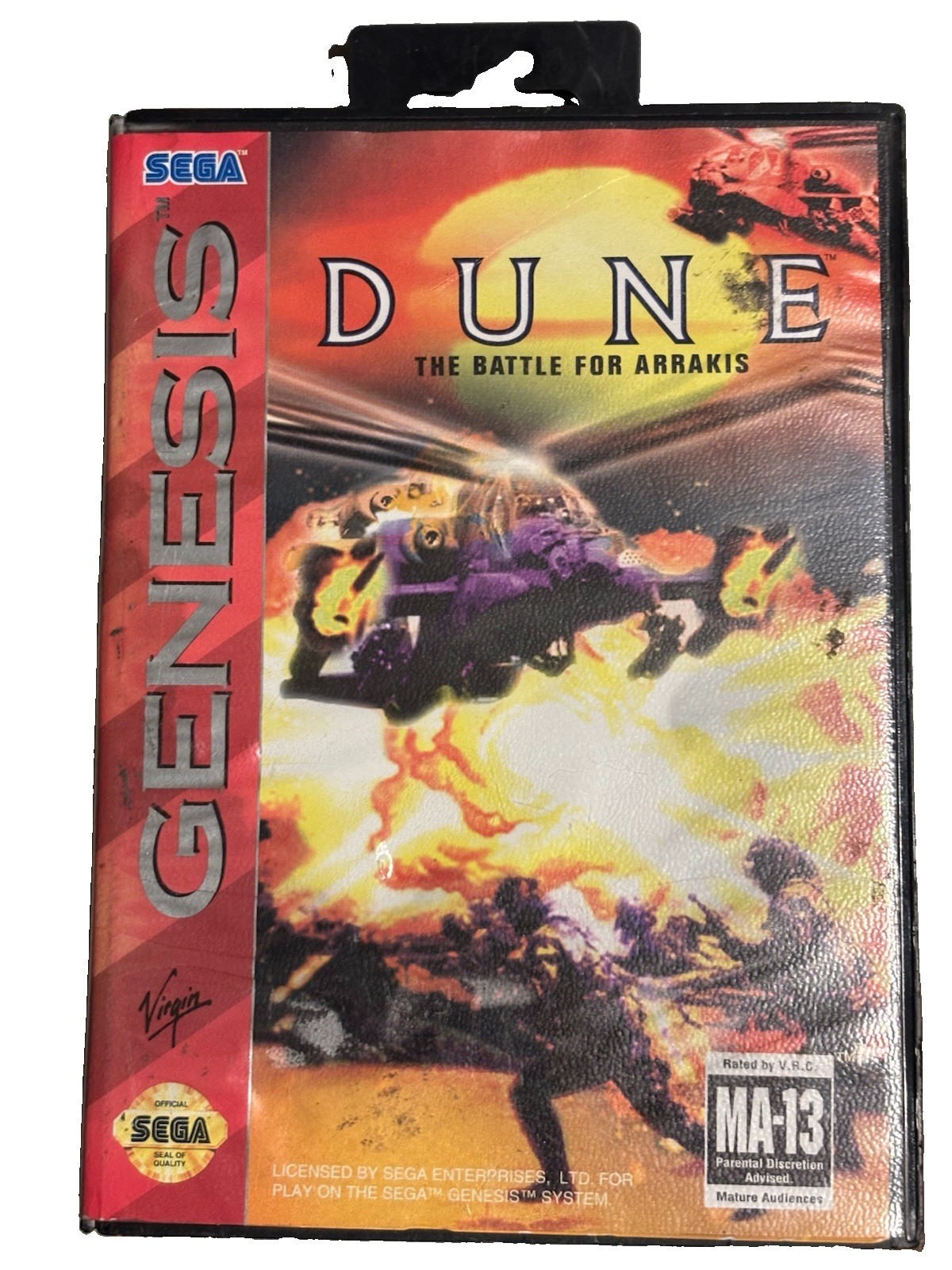 Dune The Battle for Arrakis Sega Genesis 1993 Game & Case No Manual Tested