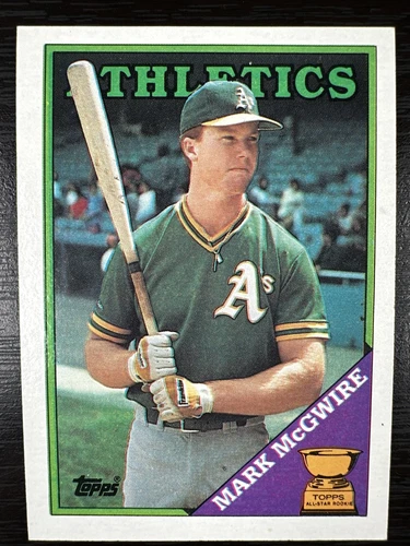 Mark McGwire 1988 Topps #580 Rookie Cup - Oakland Athletics