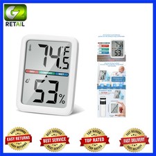 Accurate 3.5" Digital Humidity and Temperature Monitor - Easy Installation Use