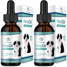 2 Pack Max Potency Hemp Oil Dogs Cats Help Anxiety Stress Pain Inflammation