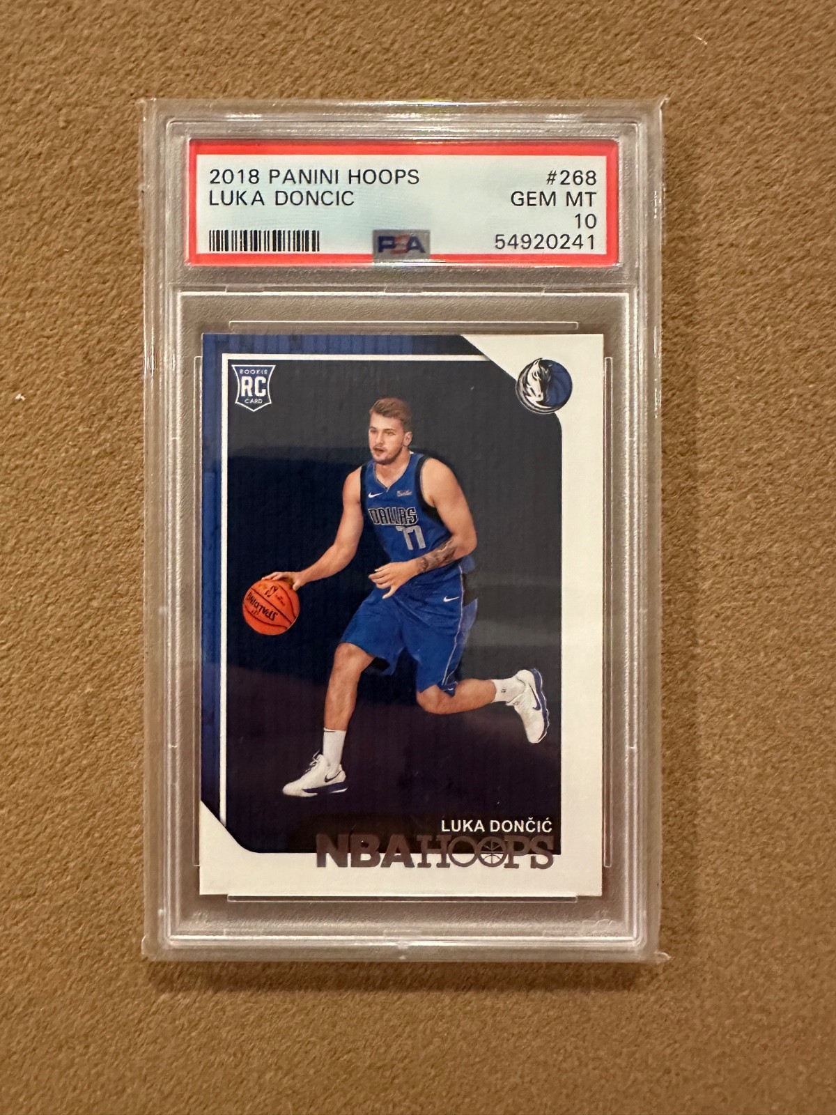 2018 Panini NBA Hoops Luka Doncic Rookie #268 PSA 10