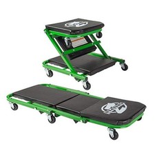 C-2036DG Black/300 Lbs Mechanic Green Creeper