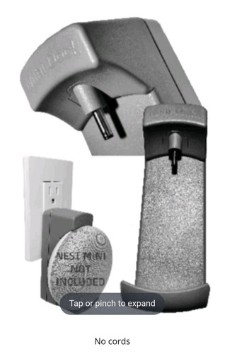 TecScan Wall Mount for Google Nest Mini Gray Fixed Mount APS-45-4