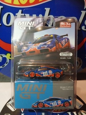 MINI GT MIJO EXCLUSIVES McLAREN F1 GTR #33 GULF RACING 1996 LE MANS 24 