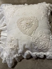 Shabby Chic Victorian Style Accent Pillow