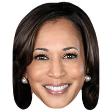 Kamala Harris (Earrings) Big Head. Larger than life mask.