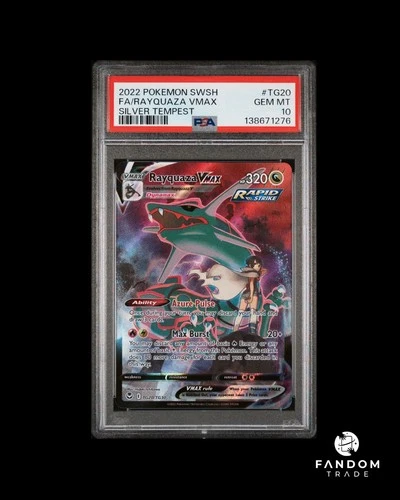 PSA 10 GEM MT Rayquaza VMAX TG20/TG30 Pokemon Silver Tempest