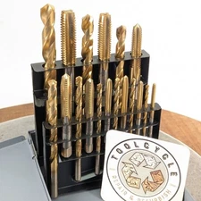 Regal Beloit Tap & Drill 18pc Set NC Most Unused! TiN HSS USA Machinist Tool§135