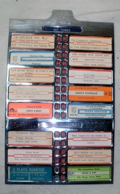 Titelhalter für alte Amerikanische Seeburg Musikbox von 1950/52