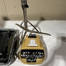 Vintage STENO-LECTRIC Stenograph Shorthand Machine Stand Samsonite Case