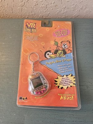Vintage 1997 VR Lotsa Pets Cyber Pet W/Keychain-Factory Sealed