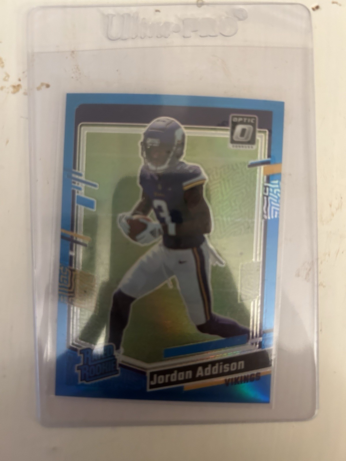2023 Panini Donruss Optic Jordan Addison #271 Aqua Prizm /299 RC
