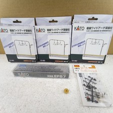 KATO 3069 EF57 N-Gauge Locomotive 23-062 Catenary Poles 11-712 Bundle Opened