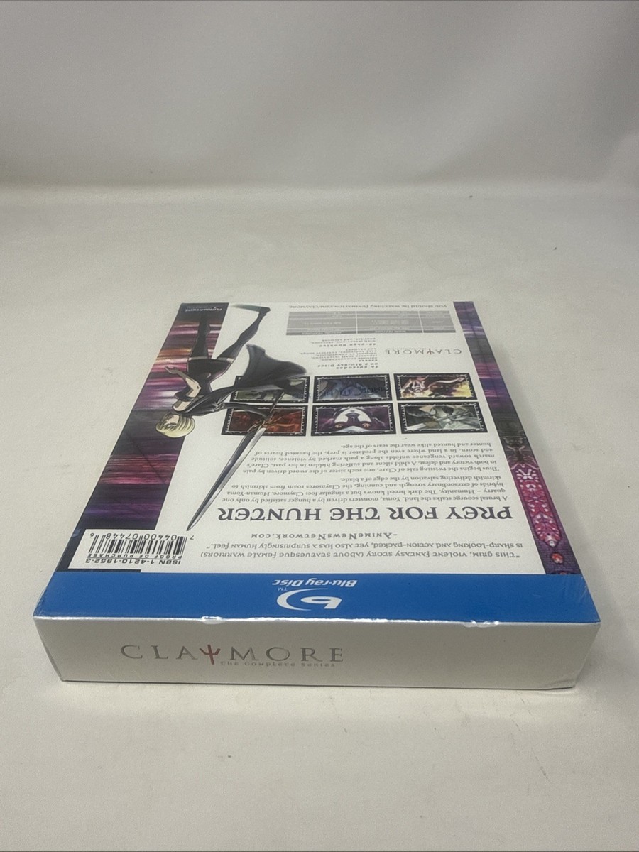 Claymore: The Complete Series (Blu-ray Disc, 2010, 3-Disc Set) for
