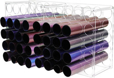 Vinyl Storage Rack 50-Holes Acrylic Vinyl Roll Holder Craft Storage Organizer fo
