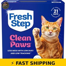 Fresh Step Clean Paws Multi Cat Litter with Febreze Freshness 22 lb