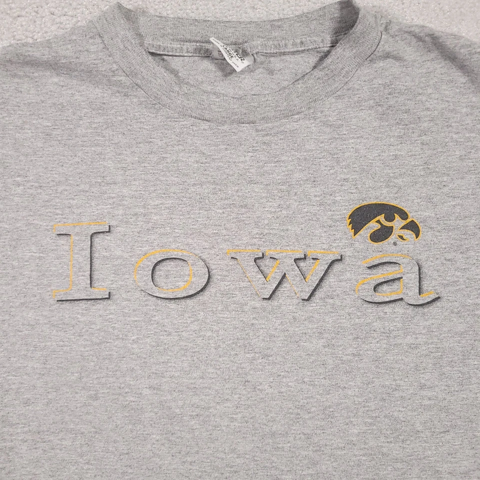 Vintage 90s Starter Iowa Hawkeyes NCAA Graphic T-Shirt Mens Large Made In USA - Image 4 of 4