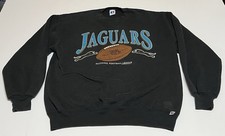Vtg 1993 Jacksonville Jaguars NFL Sweatshirt Crewneck Black XL Banned Logo