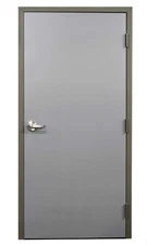 BRAND NEW Steel Fire Rated Entry Doors 36"x84" w/Knock Down Frame & Hinges LH