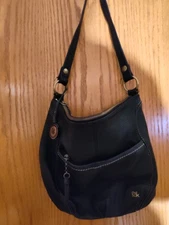 The Sak Black Leather Purse Shoulder Bag