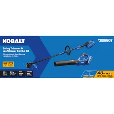Kobalt Gen4 40V Cordless String Trimmer & Leaf Blower + 4.0Ah Battery