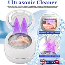 Ultrasonic Retainer Cleaner Invisalign UV-Dental Pod Denture Aligner Mouth Guard