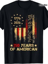1776-2026 250 Years of American Flag Patriotic Graphic T-Shirt Unisex Tee