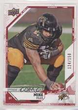 2019 Upper Deck CFL Red 124/150 Mike Filer #95 n7r