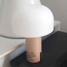 Lampe de table blanc/beige abat-jour dôme IP44 certification CE