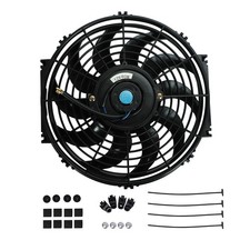 Universal 12 Inch Slim Fan Push Pull Electric Radiator Cooling 12v Mount Kit