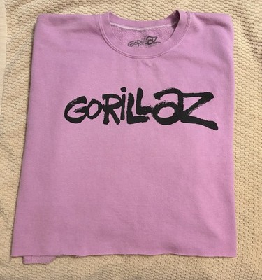 GORILLAZ (2023) Official Oversized Cropped Sleeve Crop Top Sweatshirt Size SMALL