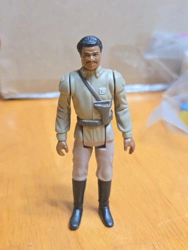 1985 General Lando Calrissian Pilot Figure Kenner POTF Last 17 Star Wars Stiff