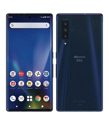 Smartphone Fujitsu flechas NX9 F-52A docomo Azul Marino 128GB Android Desbloqueado - Imagen 1 de 10