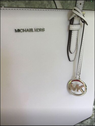 AUTHENTIC MICHAEL KORS GILLY LAVENDER MIST SAFFIANO LEATHER IMPORTED BRAND NEW - Picture 2 of 6