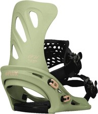 Girls Snowboard Bindings Flux GU Green Pistacio XS UK 2 - 4.5 All Mountain 2021