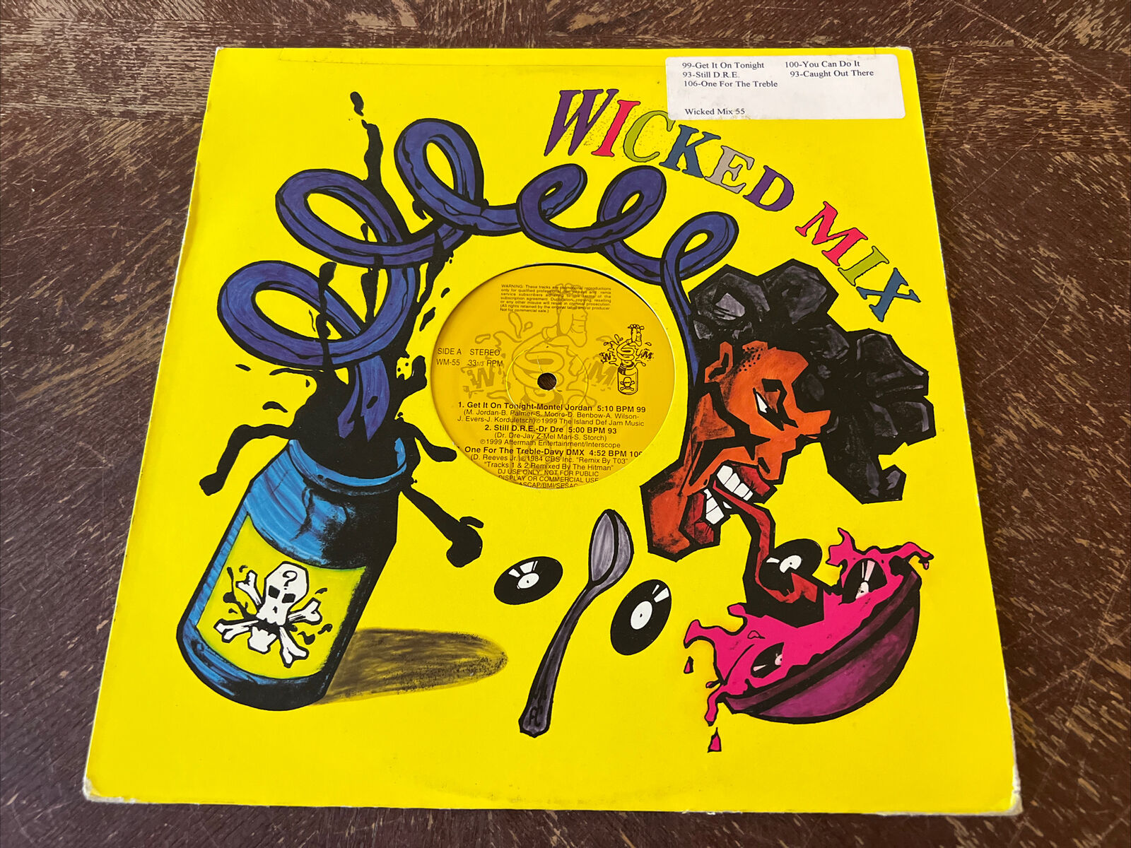 Wicked Mix DJ Vinyl Record WM- 55 - Montel Jordan, Dr. Dre, Ice Cube, Kelis…