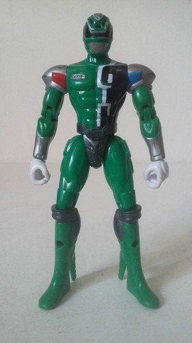 POWER RANGERS SPACE PATROL - GREEN BATTLIZED RANGER VERT - BANDAI 2004 - Imagen 1 de 2