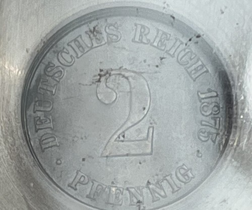 1875 - A Germany Empire 2 Pfennig Copper Coin Certified & Graded By ICG AU 50 - 第 8/11 張圖片